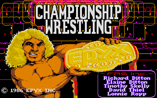 Championship Wrestling screenshot 3 for Atari ST